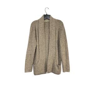 Peruvian Link Alpaca Collection Cardigan Sweater Womens OS L/XL Brown Pockets